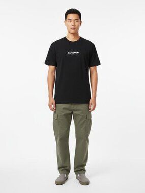 NEW SUPREME Men's Tee Futura Box Logo T-Shirt Size L Black